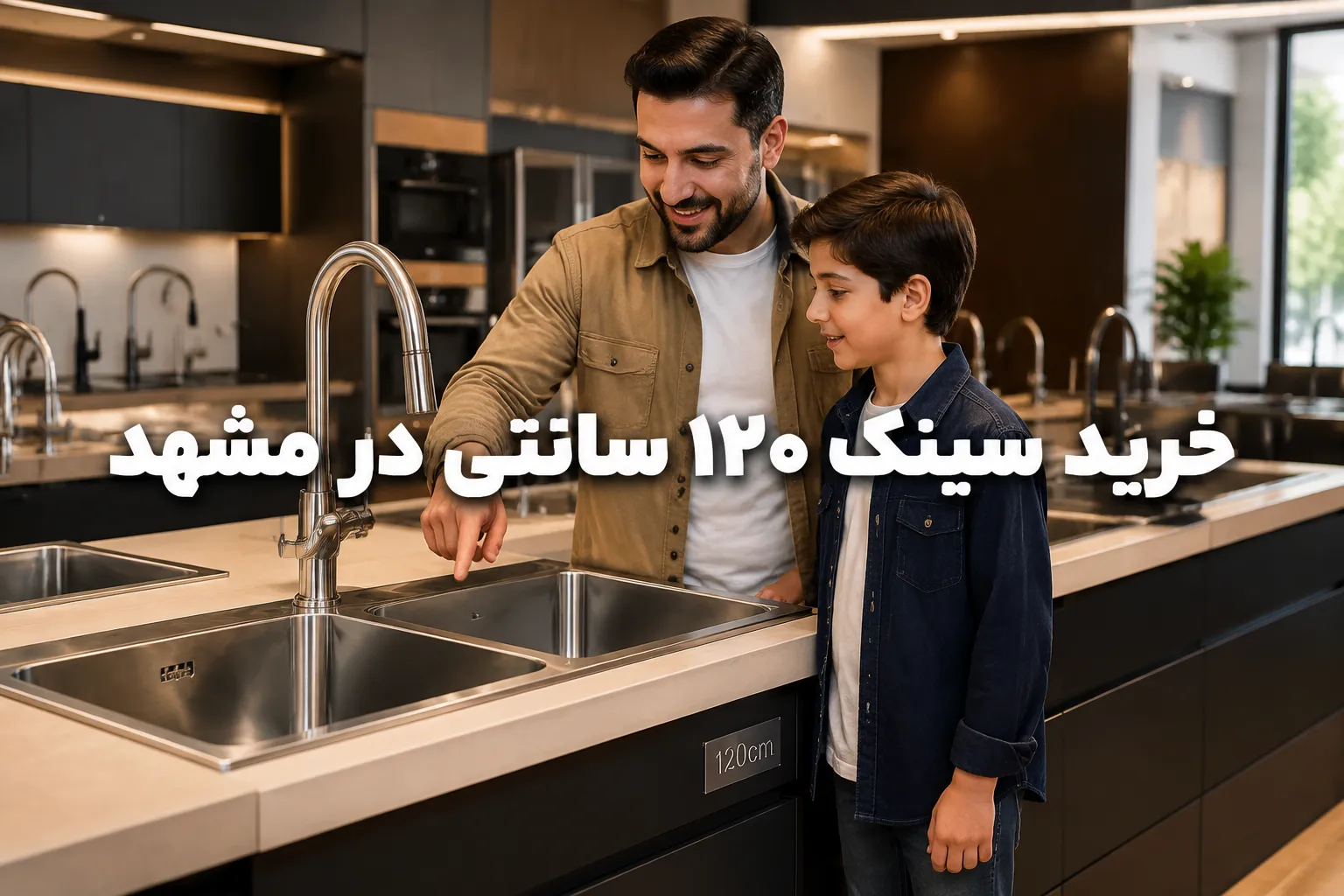 بهترین سینک ۱۲۰ سانتی در مشهد؛ بررسی ابعاد و کاربرد